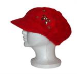 Rød hat med cap